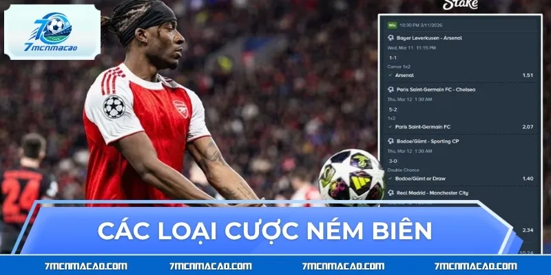 Các loại cược ném biên phổ biên phổ biến