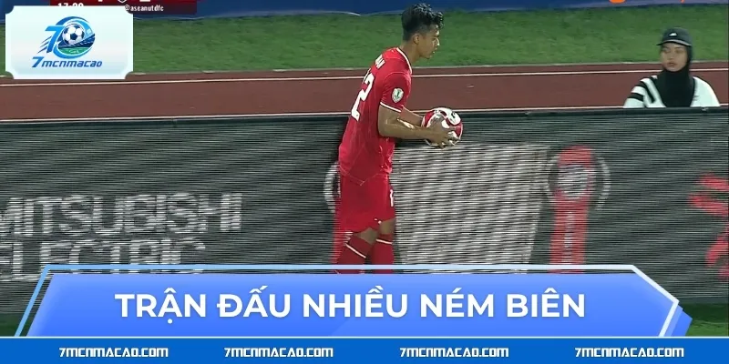 Dấu hiệu nhận biết trận đấu xuất hiện nhiều ném biên